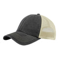 Vintage Black-Stone - Back - Beechfield Vintage 6 Panel Trucker Cap
