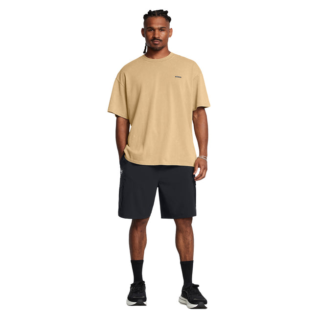 Black - Side - Under Armour Mens Vibe Cargo Shorts