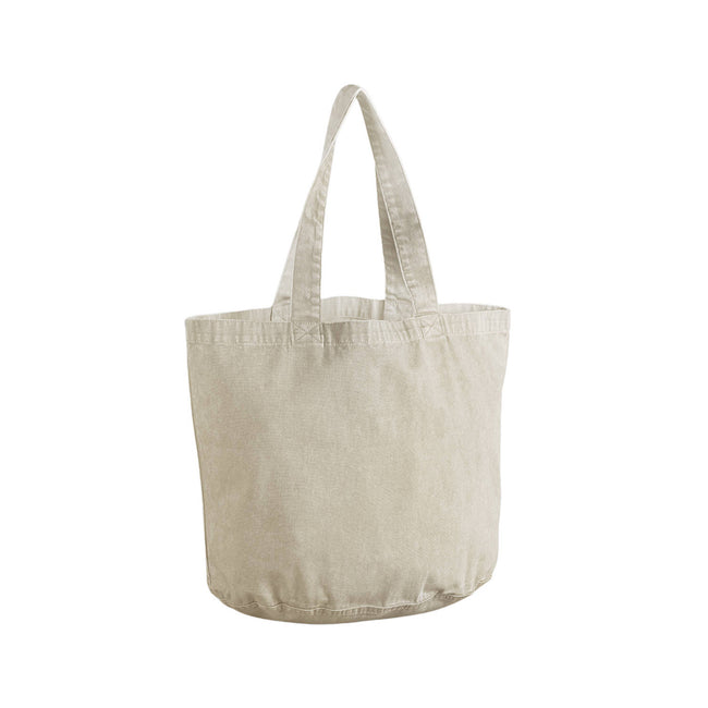 Vintage Sand - Front - Westford Mill Garment Dyed 29L Tote Bag