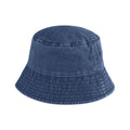 Vintage Denim - Front - Beechfield Unisex Adult Vintage Bucket Hat