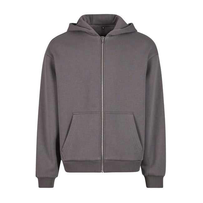 Magnet - Front - Build Your Brand Unisex Adult Fluffy Full Zip Hoodie