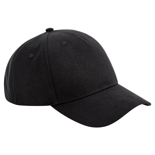 Black - Front - Beechfield Unisex Adult EarthAware Organic Baseball Cap