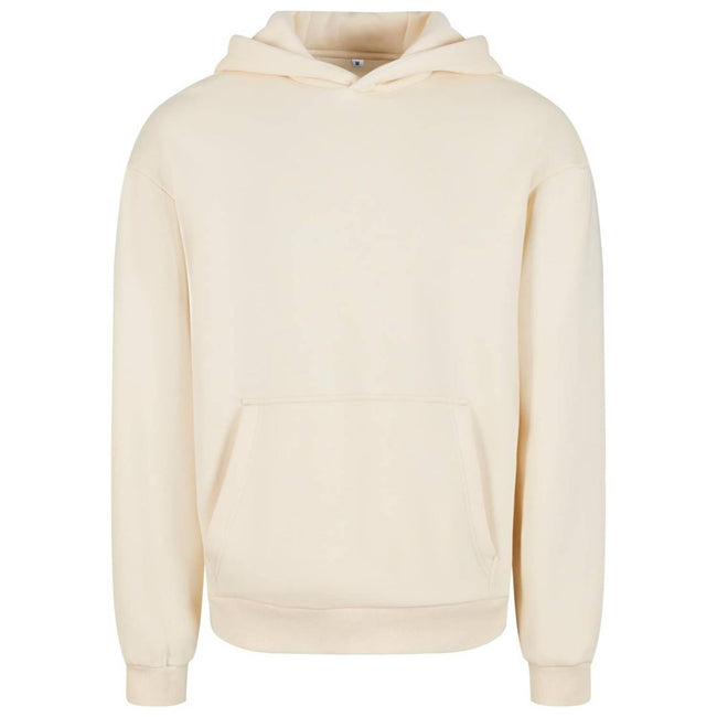 White Sand - Front - Build Your Brand Unisex Adult Fluffy Pullover Hoodie