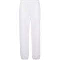 White - Front - Build Your Brand Mens Fluffy Jogging Bottoms