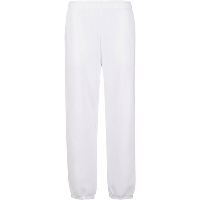 White - Front - Build Your Brand Mens Fluffy Jogging Bottoms