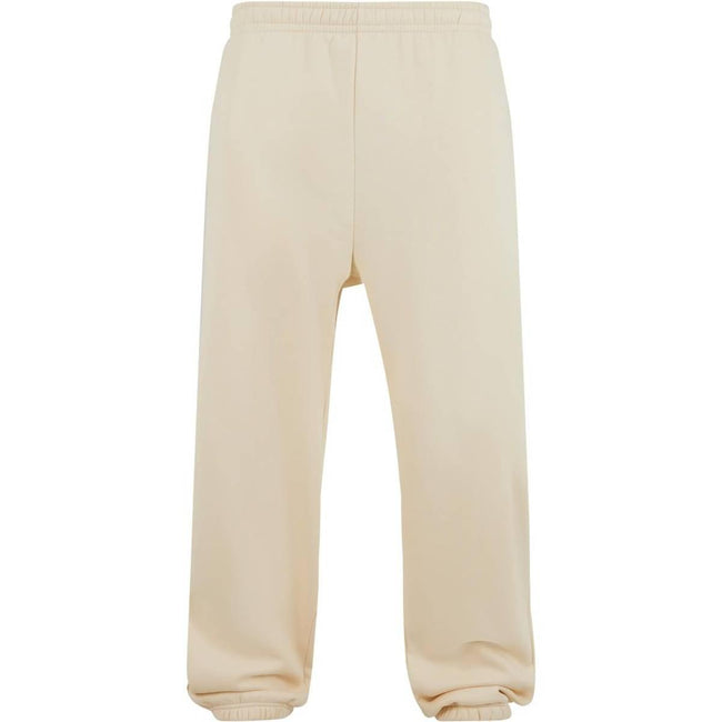White Sand - Front - Build Your Brand Mens Fluffy Jogging Bottoms