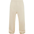 White Sand - Front - Build Your Brand Mens Fluffy Jogging Bottoms