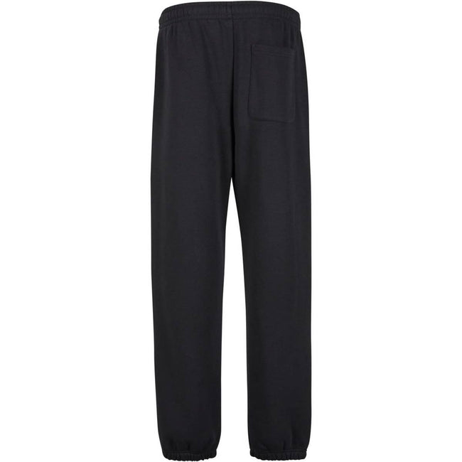 Black - Back - Build Your Brand Mens Fluffy Jogging Bottoms