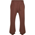 Chocolate Brown - Back - Build Your Brand Mens Fluffy Jogging Bottoms