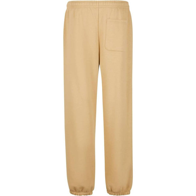Union Beige - Back - Build Your Brand Mens Fluffy Jogging Bottoms