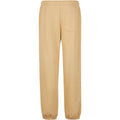 Union Beige - Back - Build Your Brand Mens Fluffy Jogging Bottoms