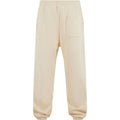 White Sand - Back - Build Your Brand Mens Fluffy Jogging Bottoms