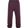 Plum Purple - Front - Build Your Brand Mens Fluffy Jogging Bottoms