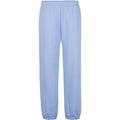 Powder Blue - Front - Build Your Brand Mens Fluffy Jogging Bottoms