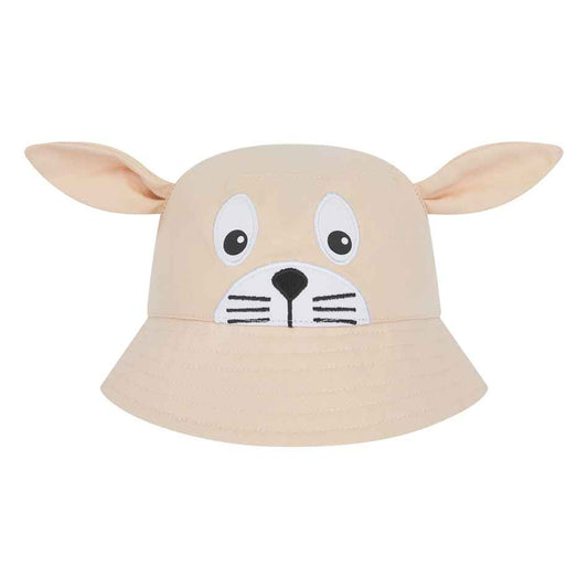 Light Brown - Front - Larkwood Baby Bunny Bucket Hat