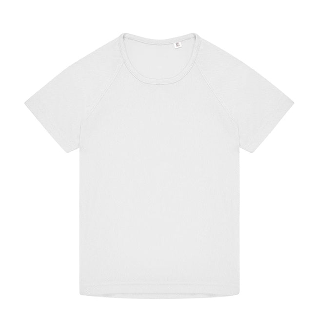 White - Front - B&C Childrens-Kids #Active T-Shirt