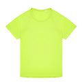 Ultra Yellow - Front - B&C Childrens-Kids #Active T-Shirt