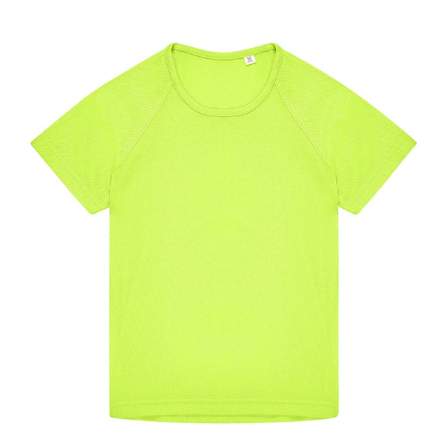 Ultra Yellow - Front - B&C Childrens-Kids #Active T-Shirt