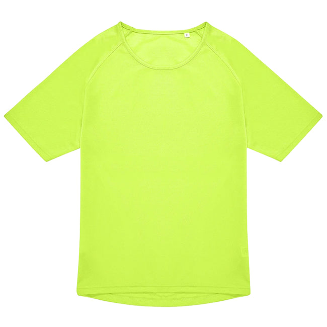 Ultra Yellow - Front - B&C Unisex Adult #Active T-Shirt