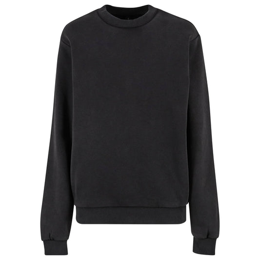 Black - Front - Build Your Brand Womens-Ladies Vintage Heavy Sweatshirt