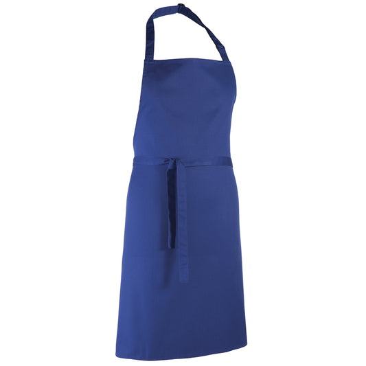 Royal - Front - Premier Colours Bib Apron - Workwear