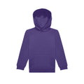 Radiant Purple - Front - B&C Childrens-Kids ID.333 Long-Sleeved Hoodie