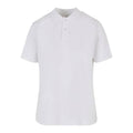 White - Front - Build Your Brand Womens-Ladies Sorona Polo Shirt