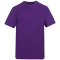 Purple - Front - Awdis Unisex Adult 180 T-Shirt