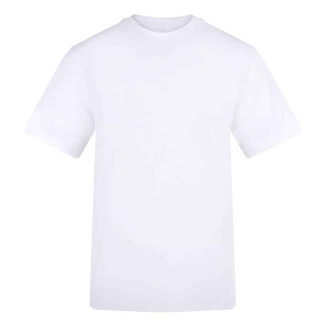 White - Front - Awdis Unisex Adult 180 T-Shirt