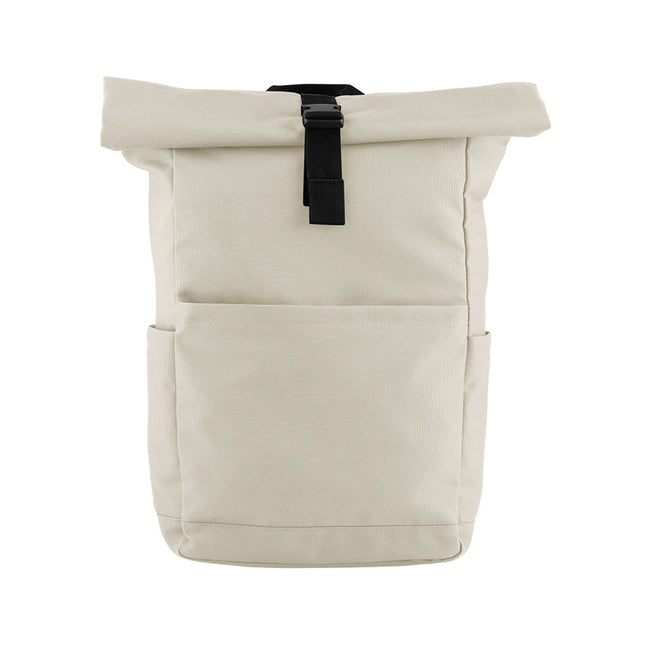 Natural Stone - Front - Bagbase EveryWear Roll Top 18L Backpack
