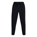 Black-White - Front - Under Armour Mens Vibe Woven Jogging Bottoms