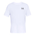 White-Black - Front - Under Armour Mens Sportstyle Short-Sleeved T-Shirt