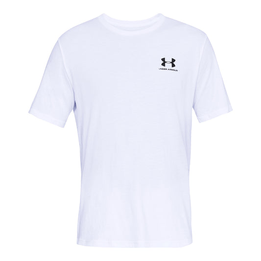 White-Black - Front - Under Armour Mens Sportstyle Short-Sleeved T-Shirt
