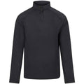 Jet Black - Front - AWDis Cool Mens Lightweight Quarter Zip Active Top