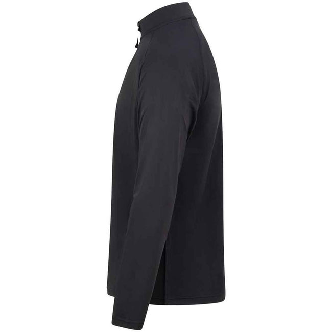 Jet Black - Side - AWDis Cool Mens Lightweight Quarter Zip Active Top