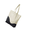 Natural-Black - Back - Westford Mill Wave Pattern Maxi Tote Bag