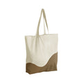 Natural-Caramel - Front - Westford Mill Wave Pattern Maxi Tote Bag