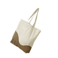 Natural-Caramel - Back - Westford Mill Wave Pattern Maxi Tote Bag