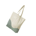 Natural-Dusty Green - Back - Westford Mill Wave Pattern Maxi Tote Bag