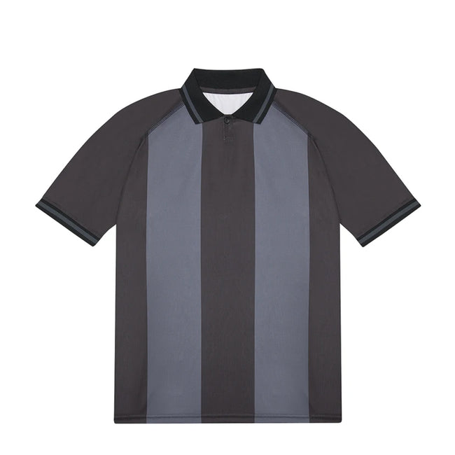 Black-Dark Grey - Front - B&C Unisex Adult Active Polo Shirt