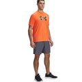Castle Rock Grey - Side - Under Armour Mens Technical Wordmark Woven Shorts