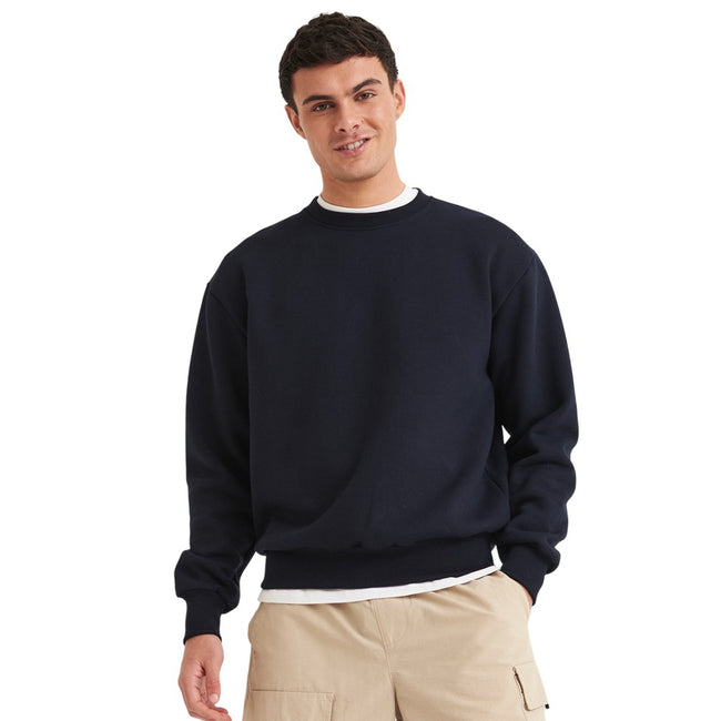 New French Navy - Back - Awdis Unisex Adult Signature Heavyweight Sweatshirt