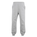 Light Asphalt - Back - Build Your Brand Unisex Adult Fluffy Jogging Bottoms