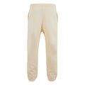 White Sand - Back - Build Your Brand Unisex Adult Fluffy Jogging Bottoms
