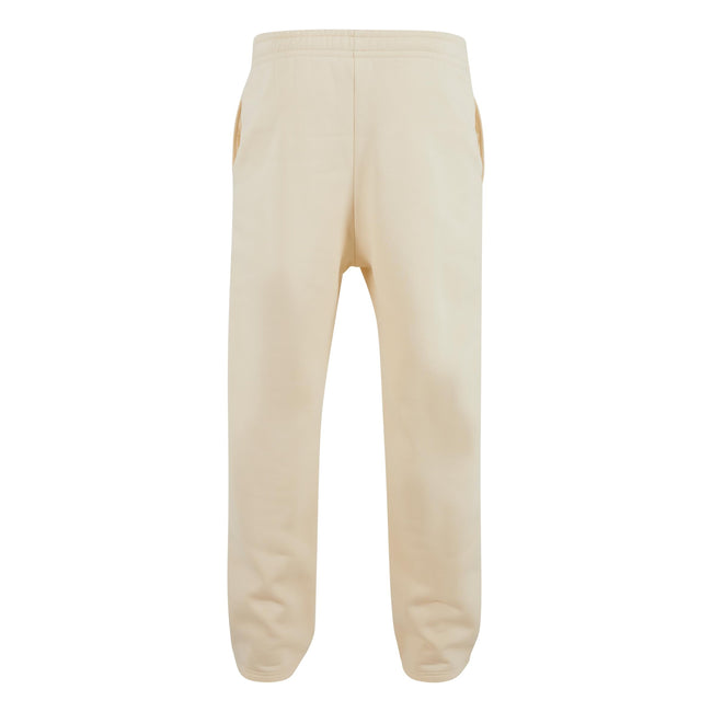 White Sand - Back - Build Your Brand Unisex Adult Fluffy Jogging Bottoms