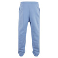 Powder Blue - Back - Build Your Brand Unisex Adult Fluffy Jogging Bottoms