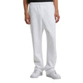 White - Front - Build Your Brand Unisex Adult Fluffy Jogging Bottoms