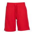 City Red - Front - Build Your Brand Womens-Ladies Basic Sweat Shorts