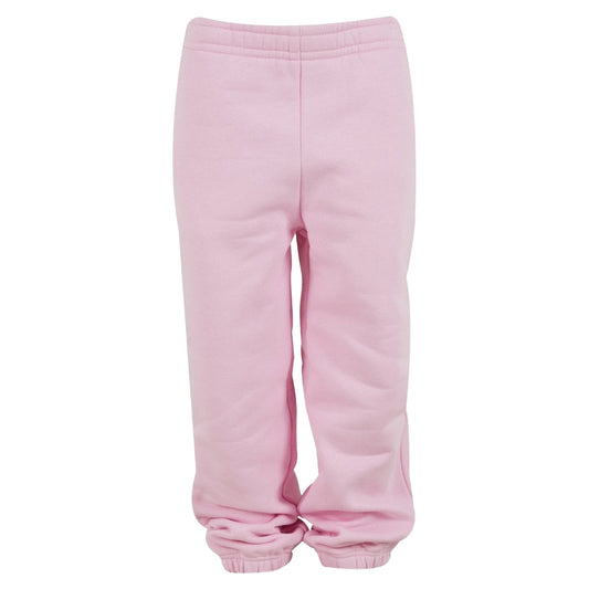 Soft Pink - Front - Build Your Brand Childrens-Kids Fluffy Jogging Bottoms