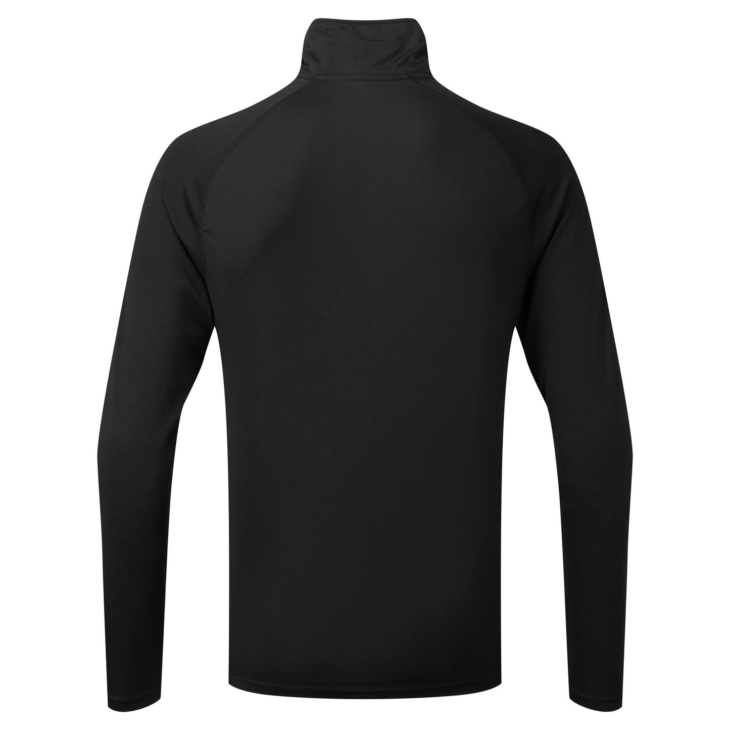 Black - Back - TriDri Mens Performance Quarter Zip Long-Sleeved Sweatshirt